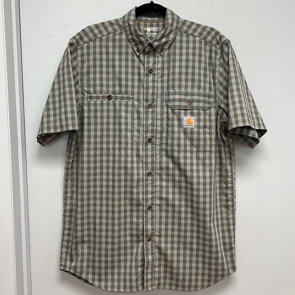 Carhartt Force Relaxed Fit Short Sleeve Button Down Shirt - Picture 1 of 7